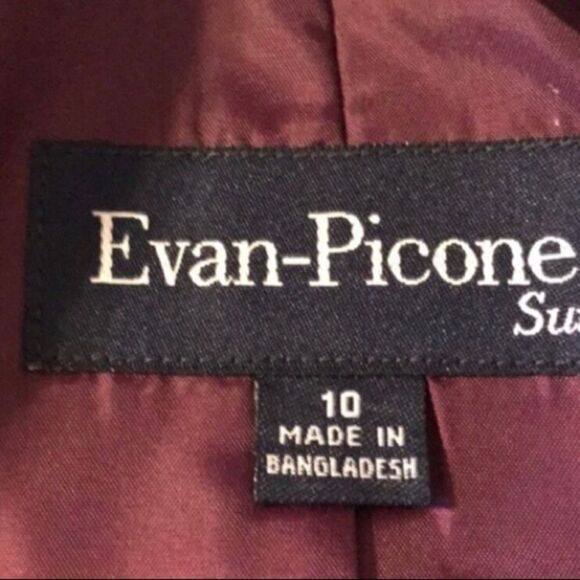 Evan Picone 2-Piece Skirt Set Size 10 Charcoal - Picture 6 of 9